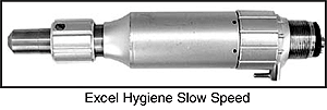 Excel Hygiene Slow Speed Handpiece, 4 Hole