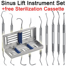 Sinus Lift Instrument Set with free Sterilization Cassette